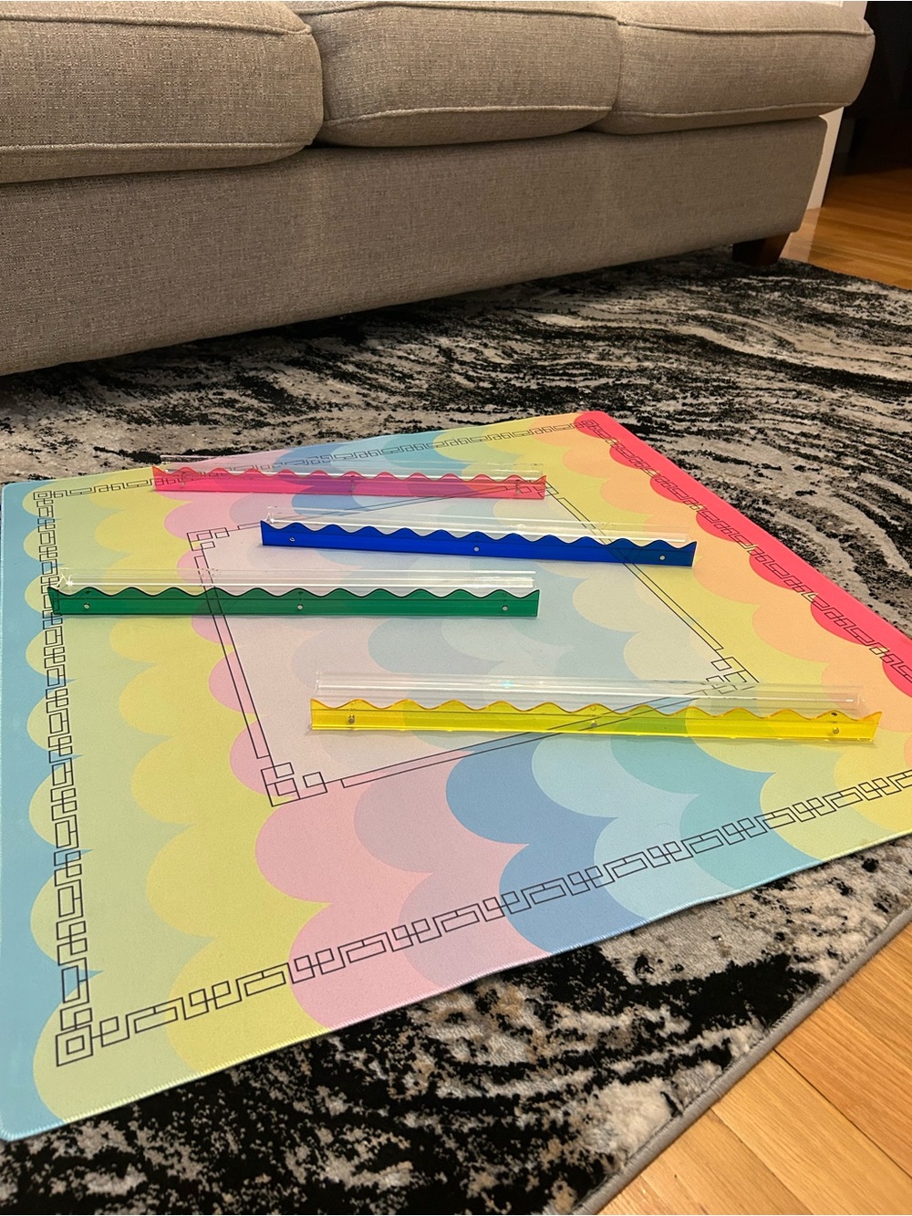 Mahjong Mat and Racks